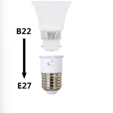 E27 to B22 Lamp Socket Converter Holder for LED Bulbs Convert Screw to Pin type