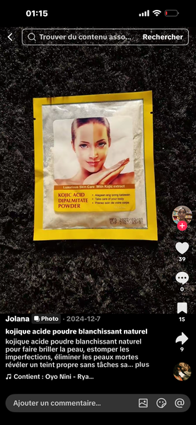 Poudre Éclat Acide Kojique