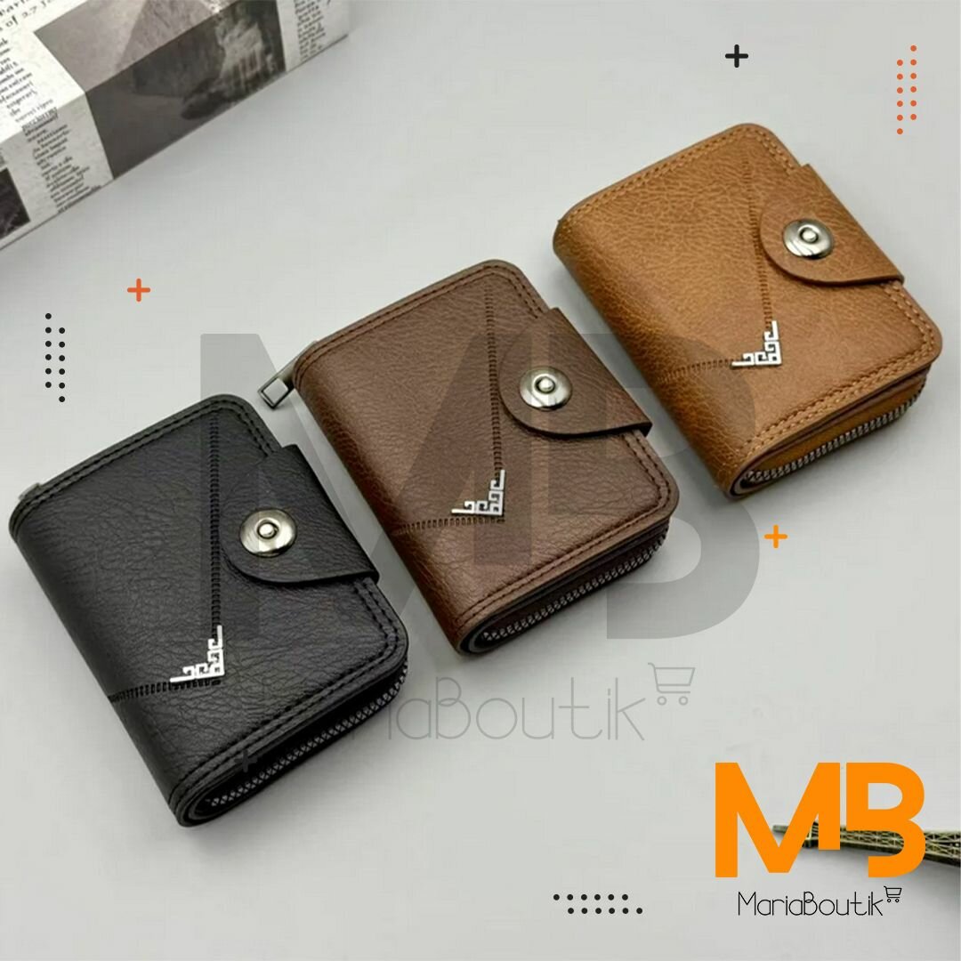 MBK Porte-carte Homme Marron