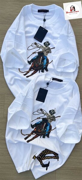 T-shirt cowboy blanc