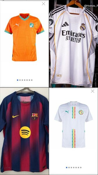 Maillot de football rétro tendance
