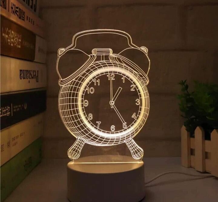 Lampe 3D décorative pour chambre à coucher