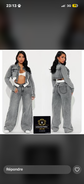 Ensemble denim femme tendance