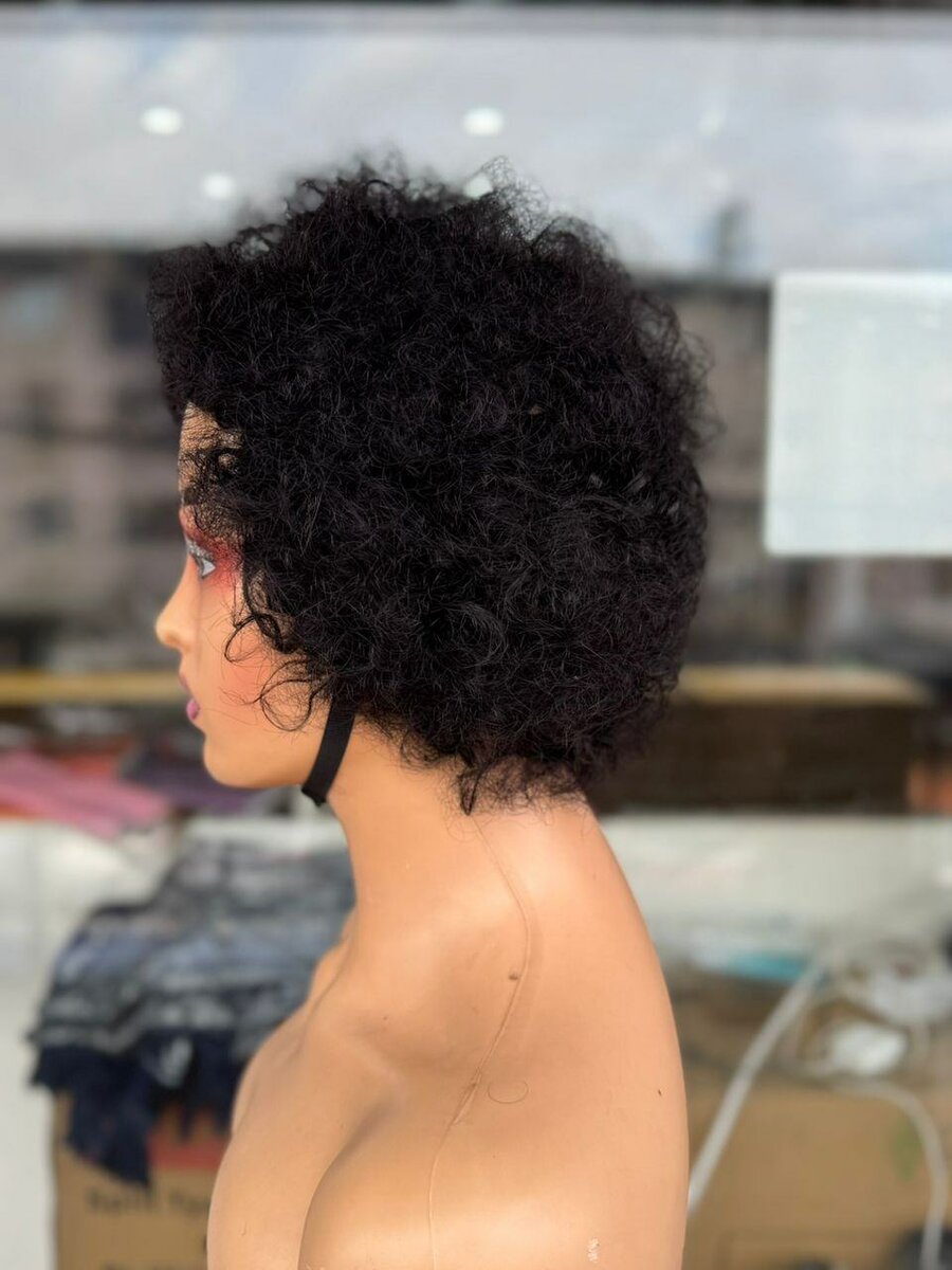 Perruque afro noire