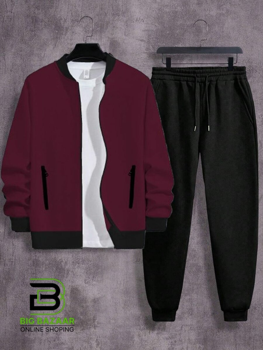 Zipper jacket+t.shirt+tarozer