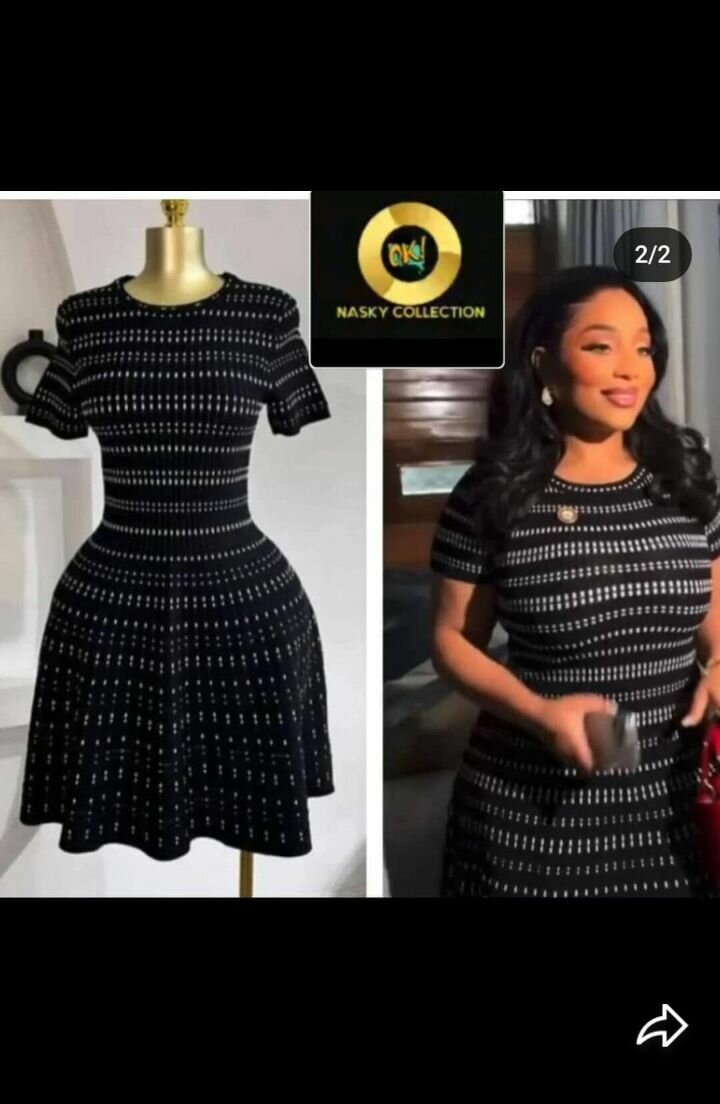 Robe élégante à rayures