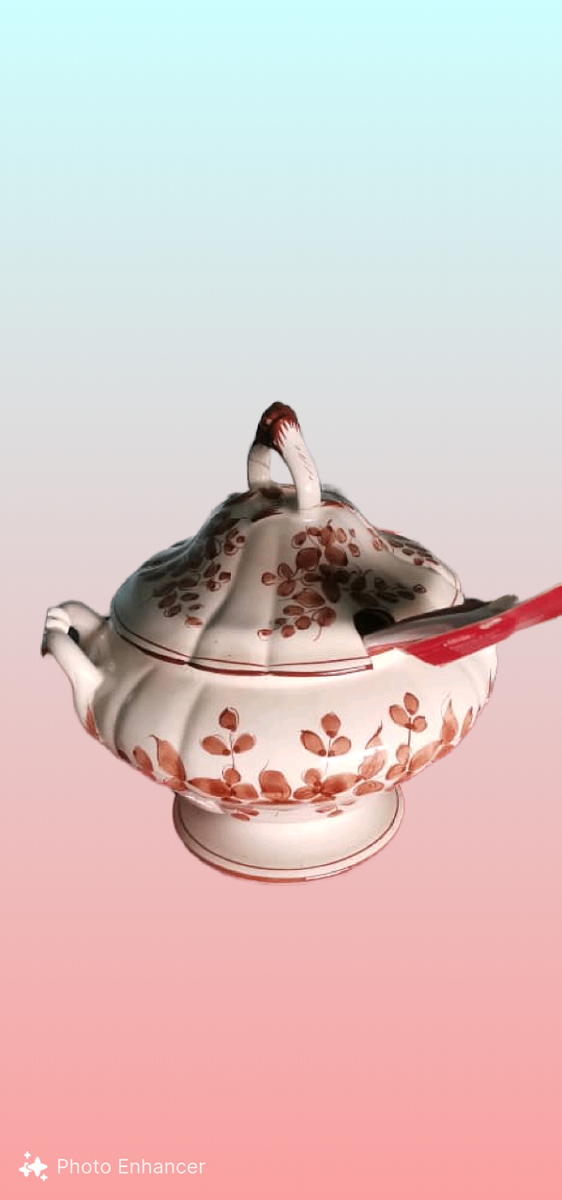 Soupière avec louche