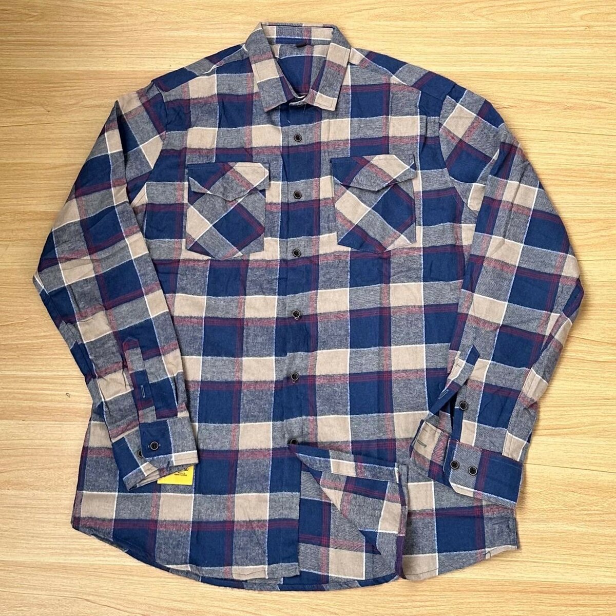 Off White plaid check-pattern flannel overshirt