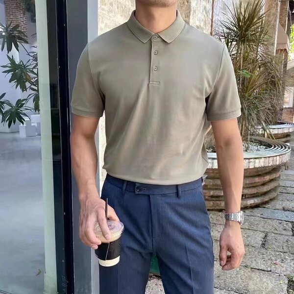 logo-embroidered striped cotton T-shirt