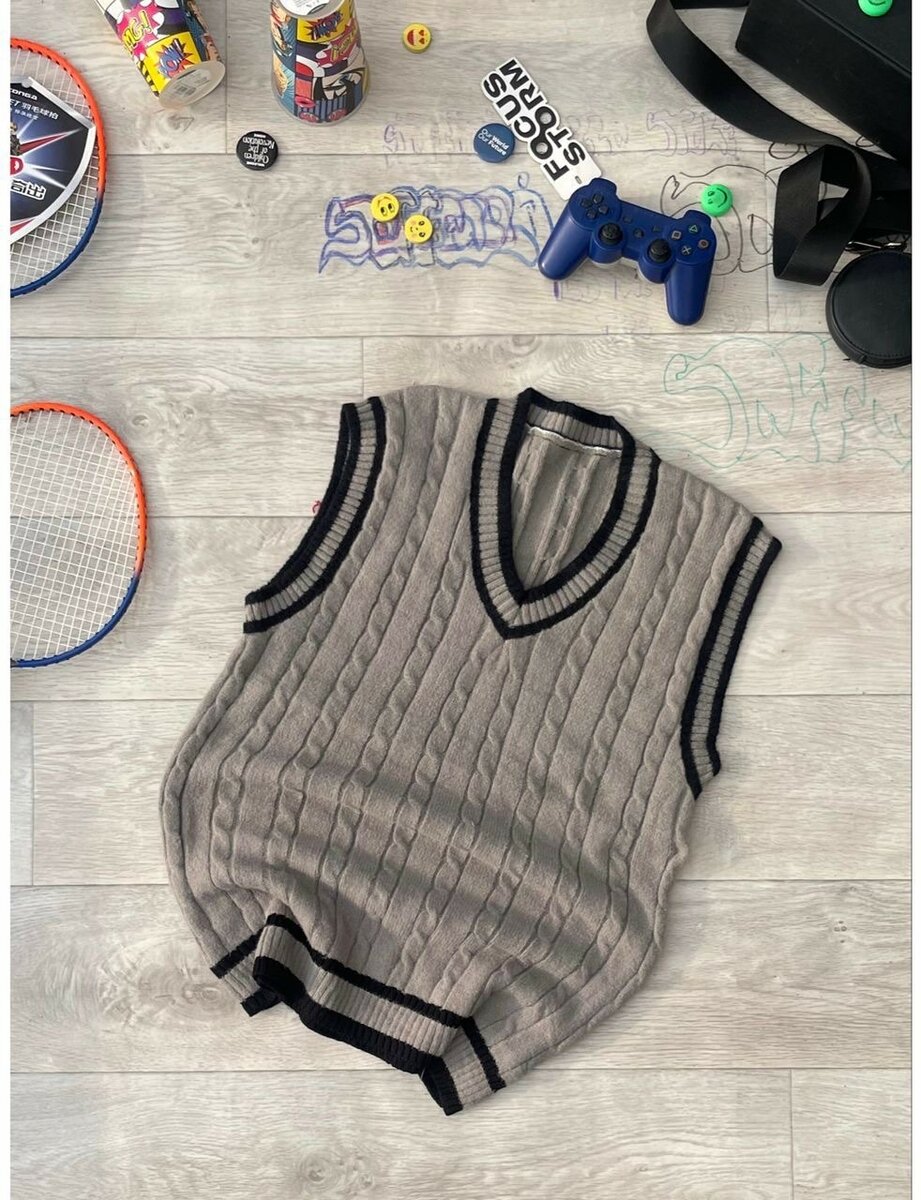 Pull sans manches décontracté