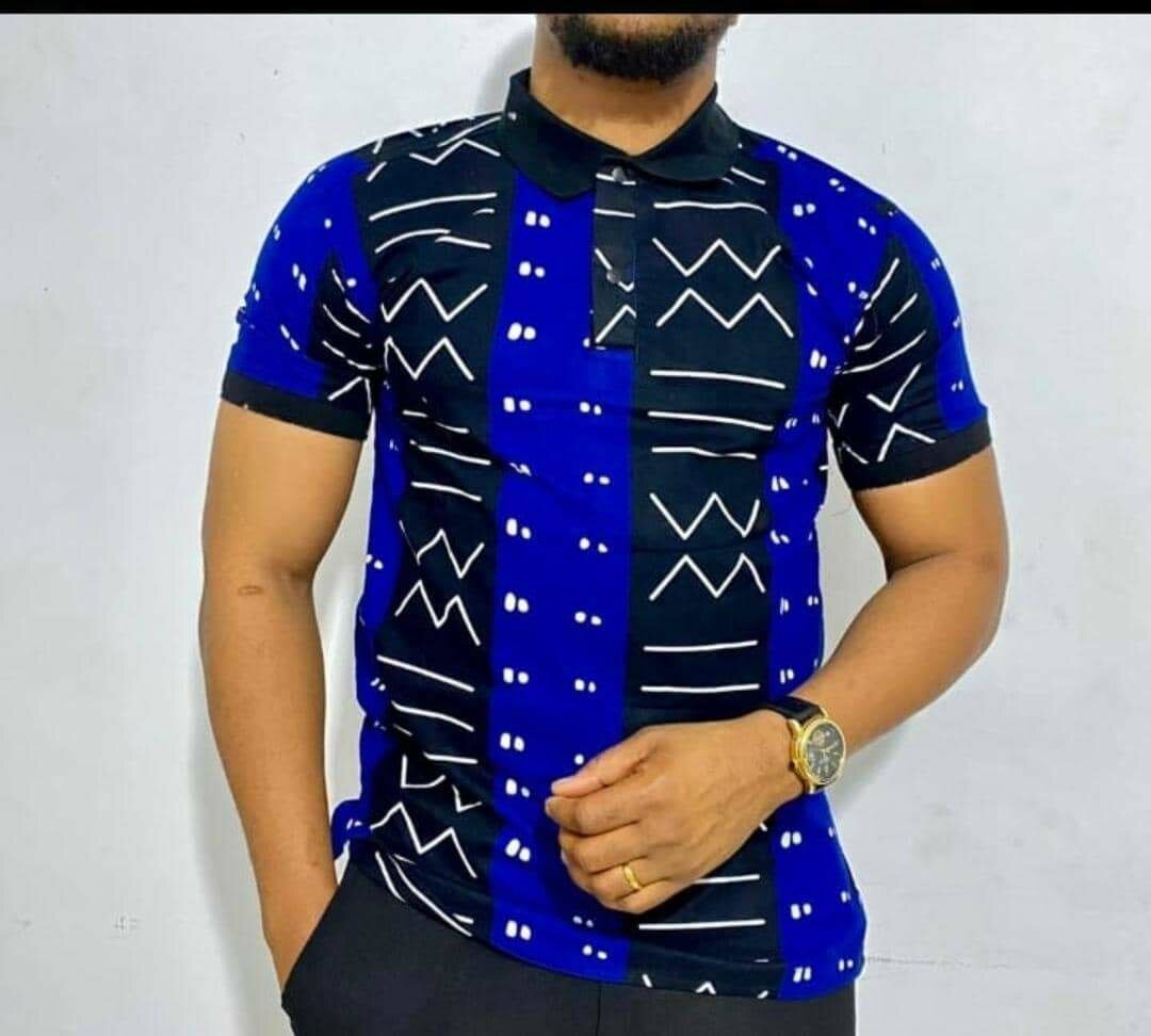 Polo Homme Motif Africain