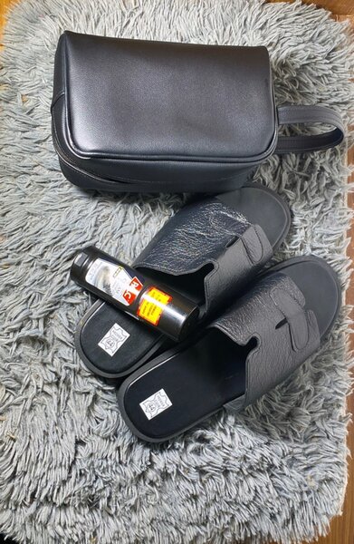 Sandales noir en cuir