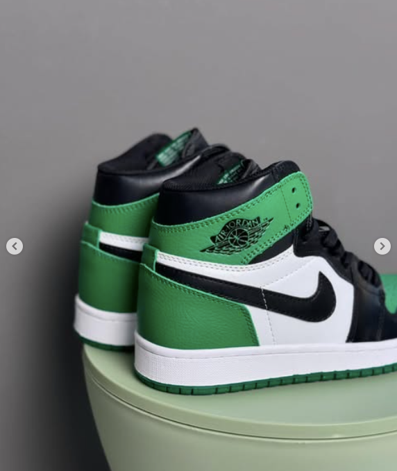 Кроссовки Jordan 1 Retro High OG Lucky Green💚
