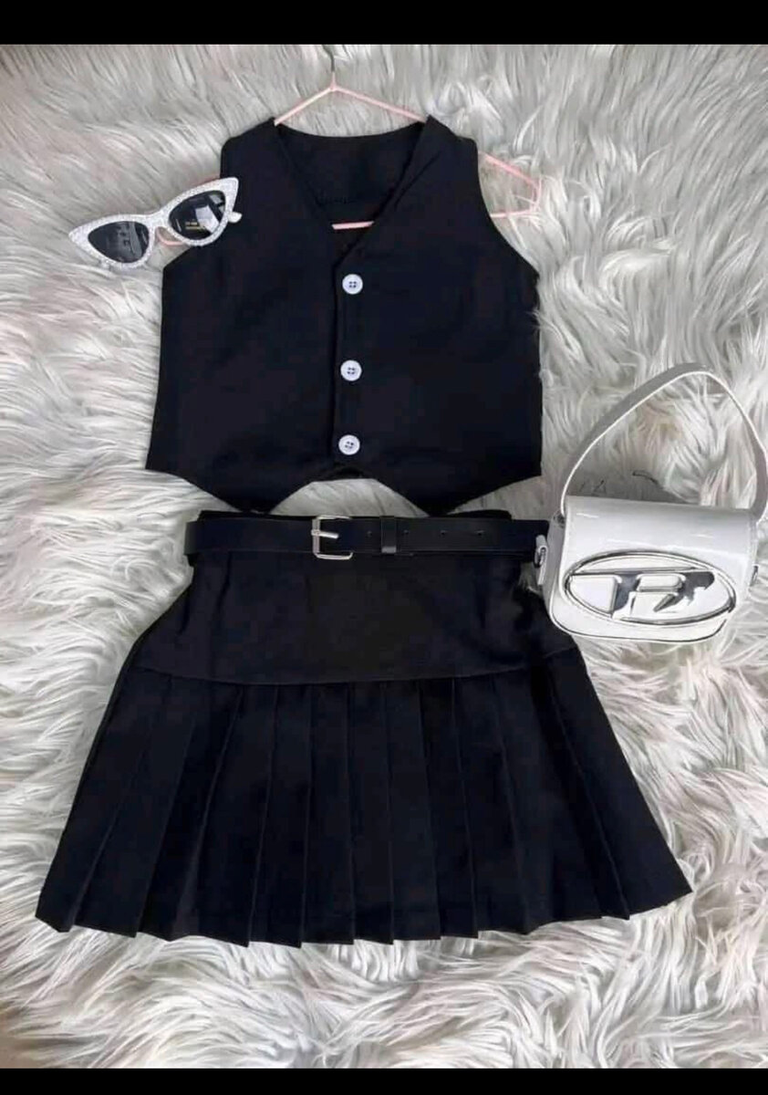 Ensemble fille élégant noir