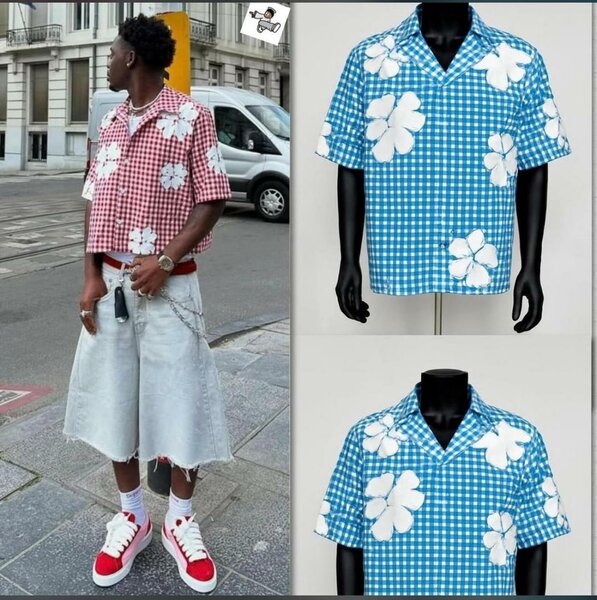 Chemise estivale à fleurs