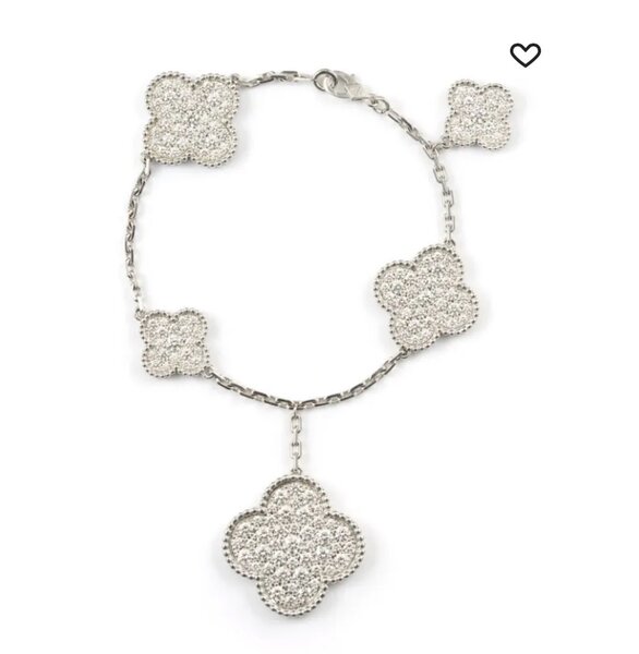 18kt white gold Magic Alhambra bracelet