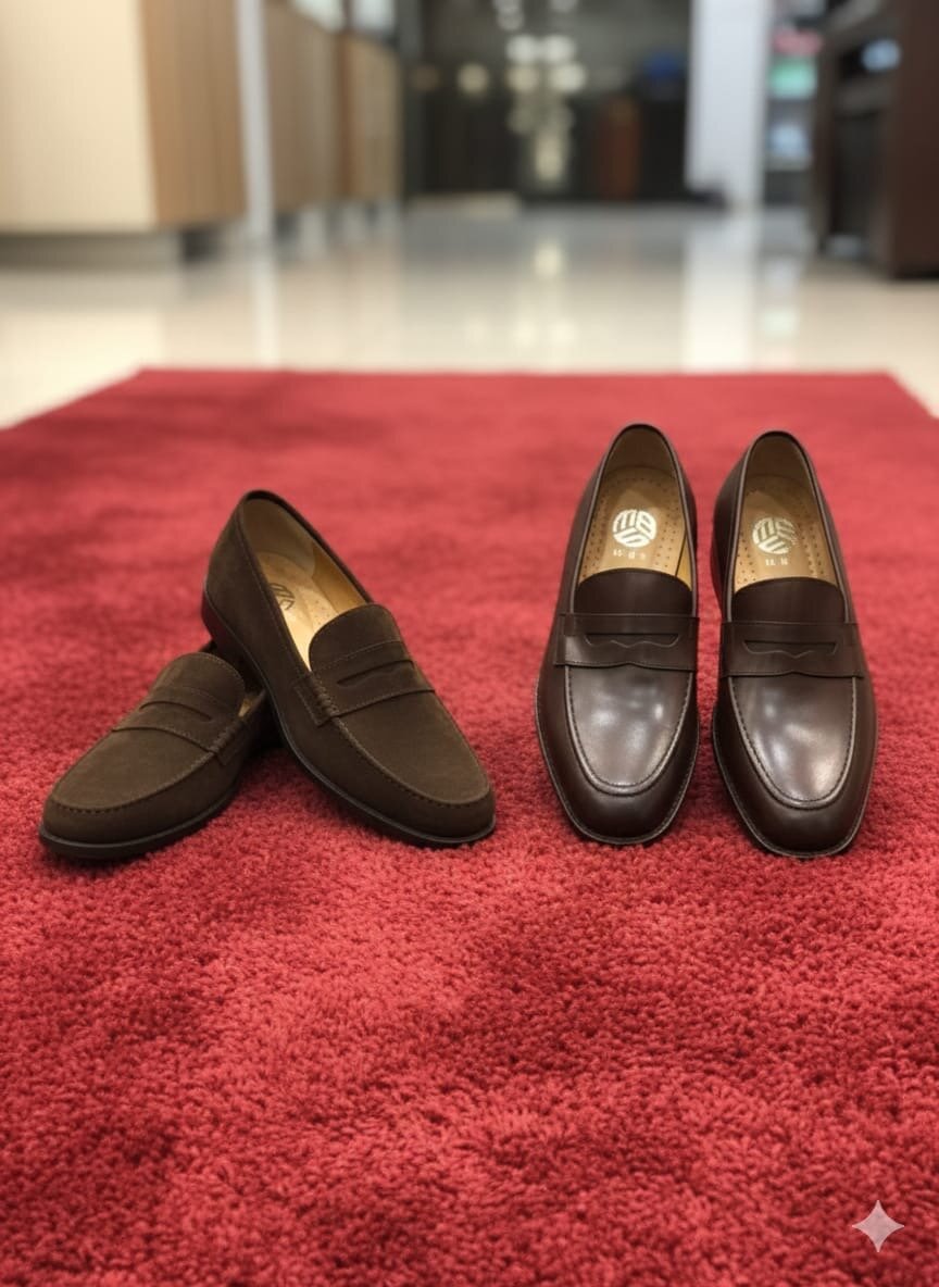 Mocassins élégants en cuir