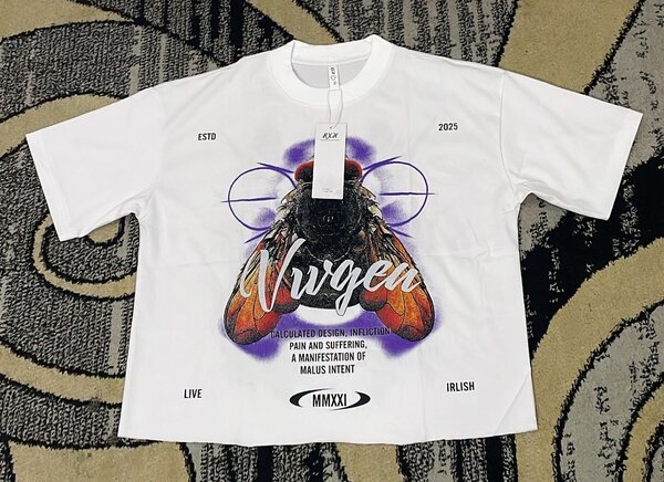 T-shirt unisexe imprimée mouche