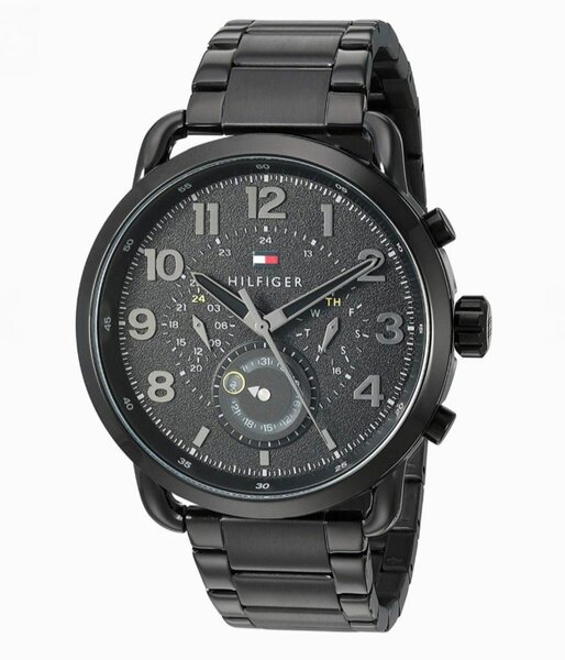 Montre noire Tommy Hilfiger
