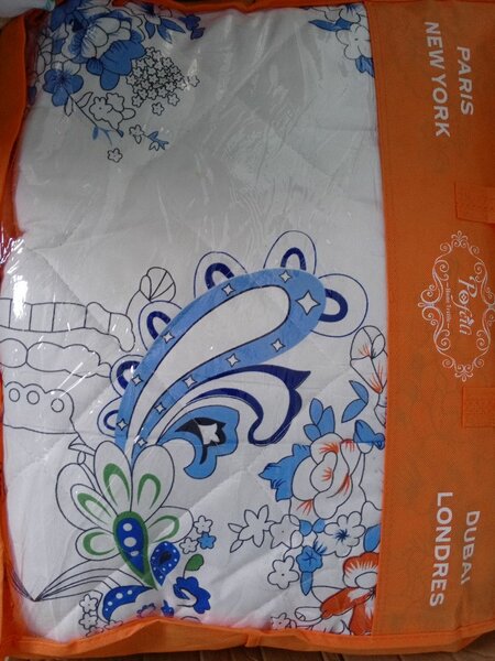 Couvre-lit floral en coton