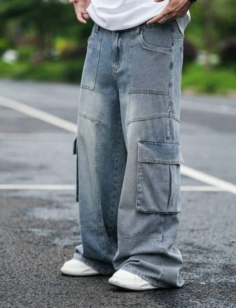 Jeans Cargo Oversize Homme