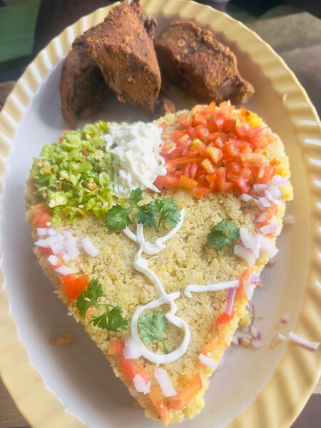 Plat de Couscous Coloré