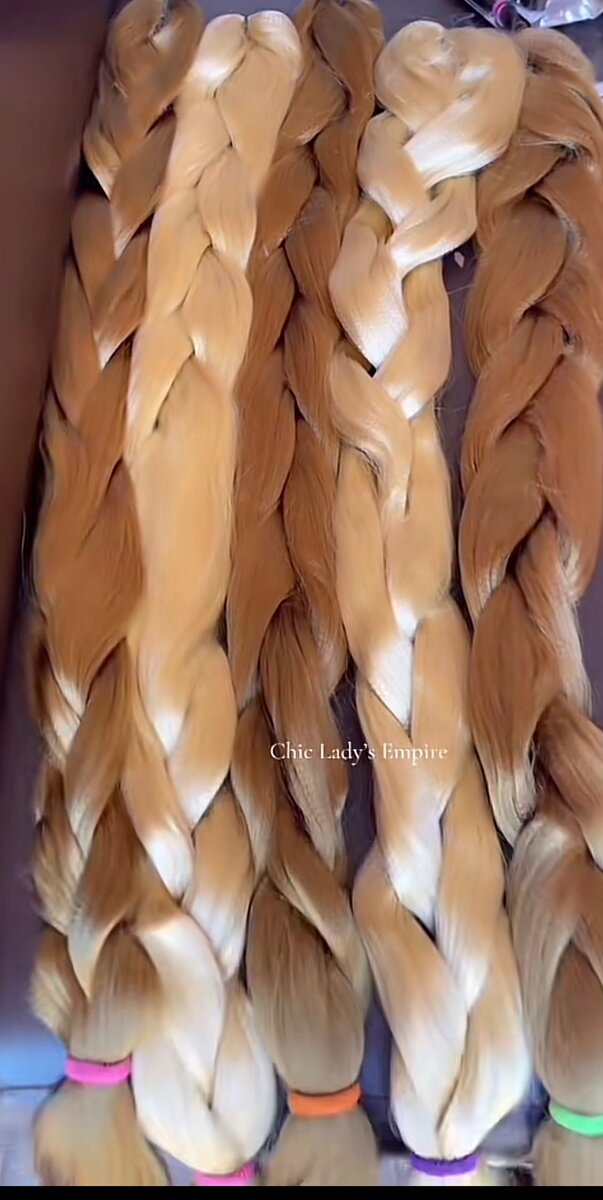 Tresses synthétiques blondes