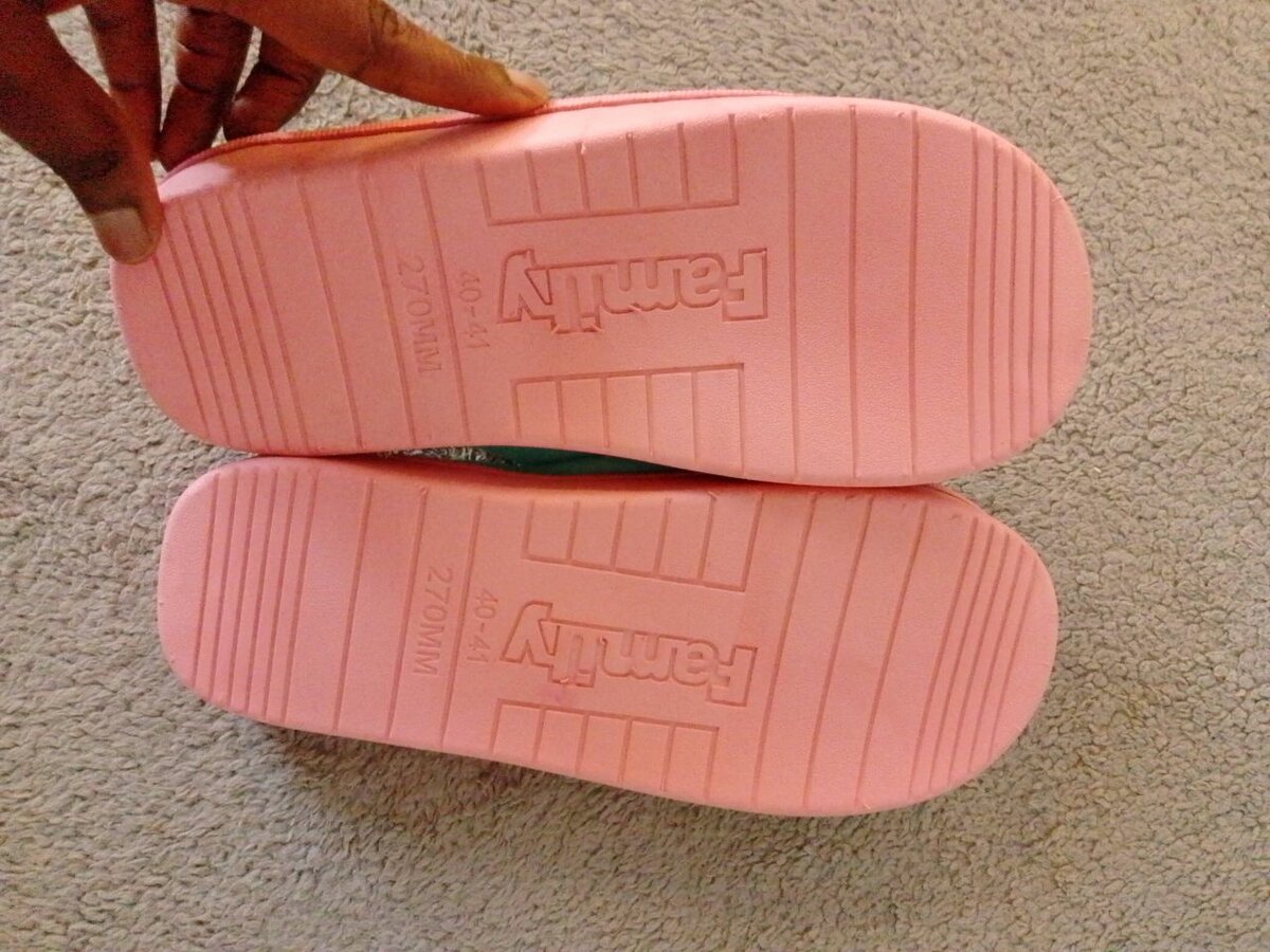 His and Her's house slippers