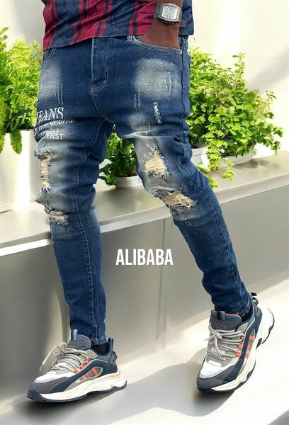 Jean homme déchiré tendance