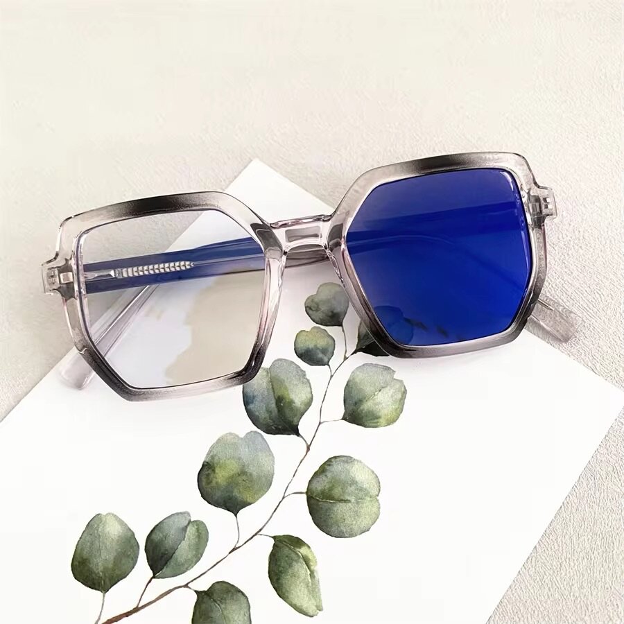 Lunettes de Soleil Hexagonales Élégantes