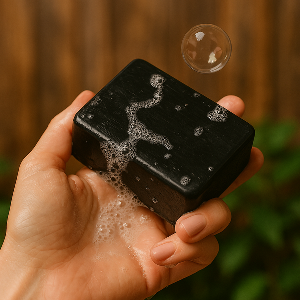 Savon naturel au charbon