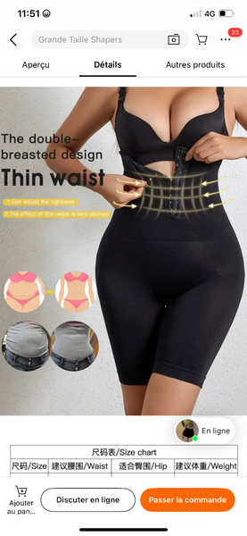 Culotte gainante taille haute