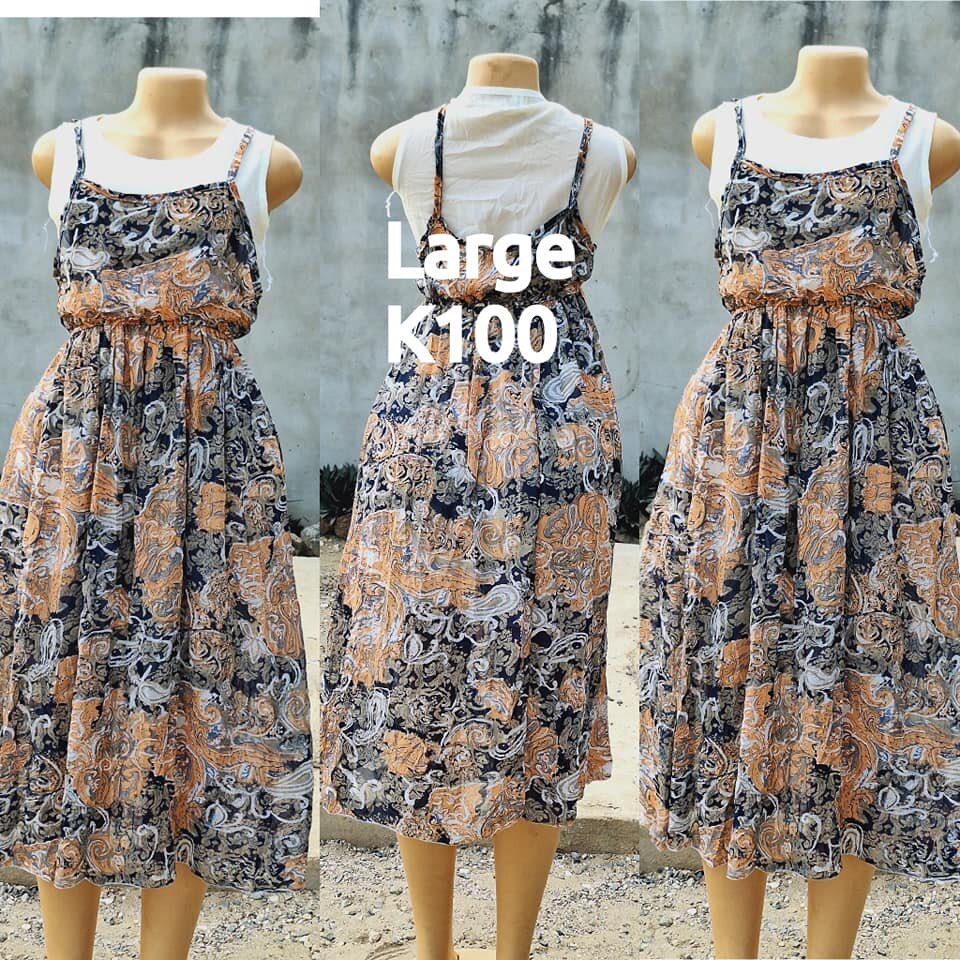 Beautiful and high-quality women's dress made of salaula silk