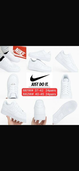 Baskets blanches Nike unisexes