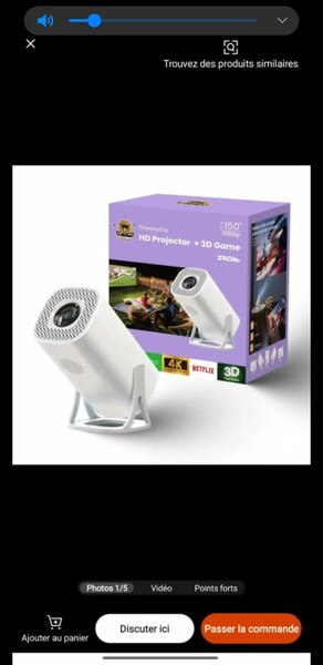 Projecteur HD 3D Portable