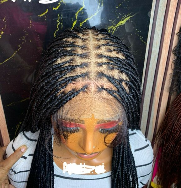 Perruque tressée knotless