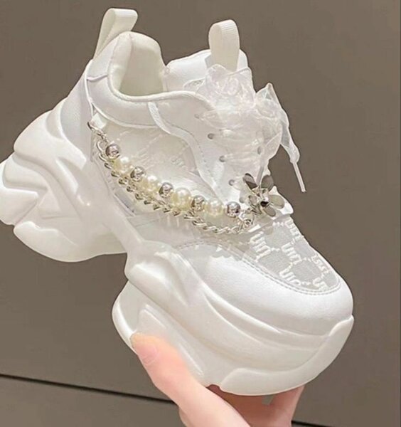 Baskets Chunky Blanches Luxe