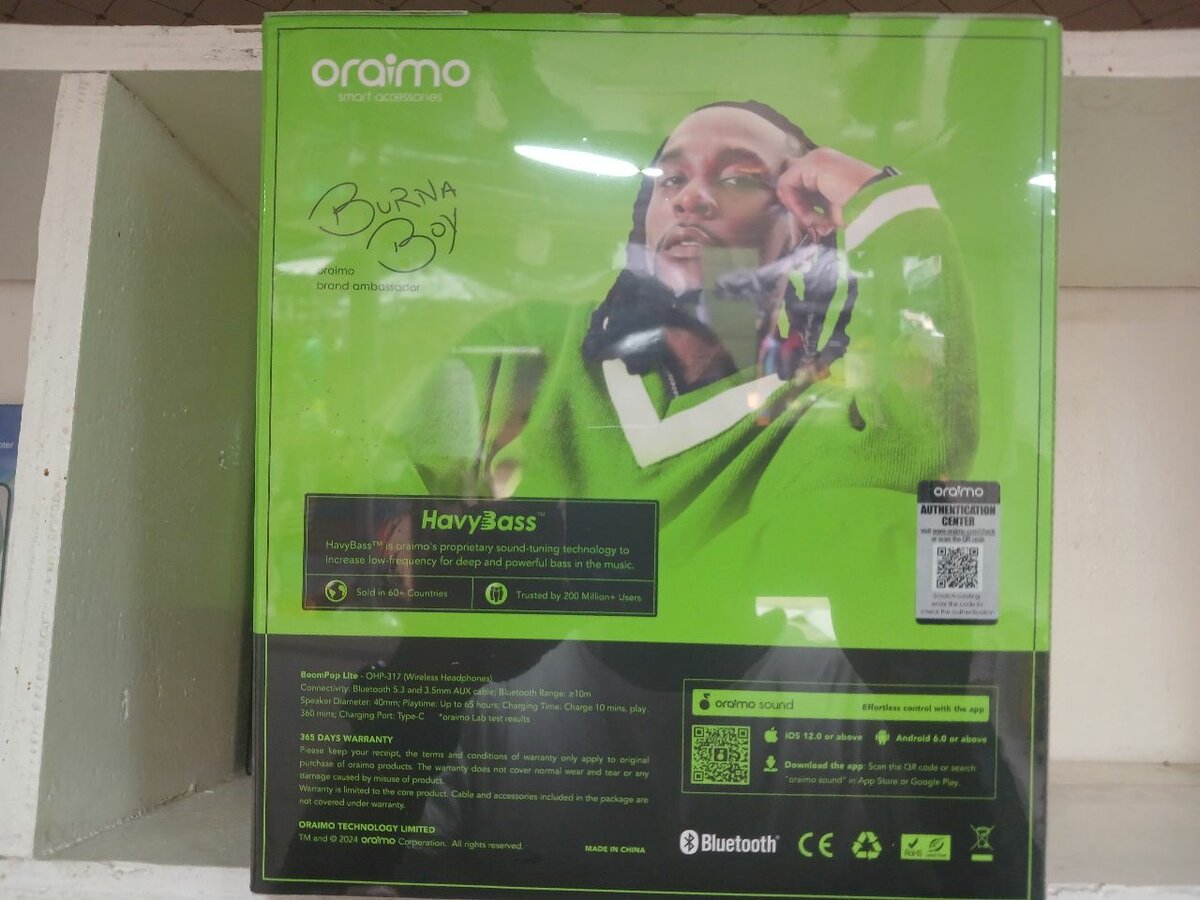 Casque Bluetooth Oraimo HavyBass