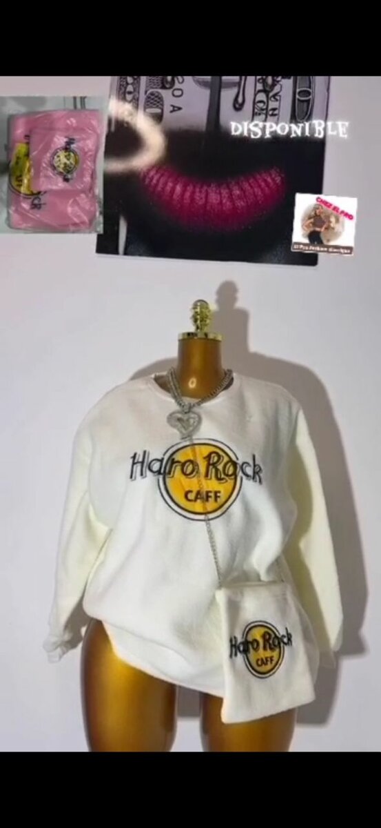 Sweat-shirt blanc Haro Rock