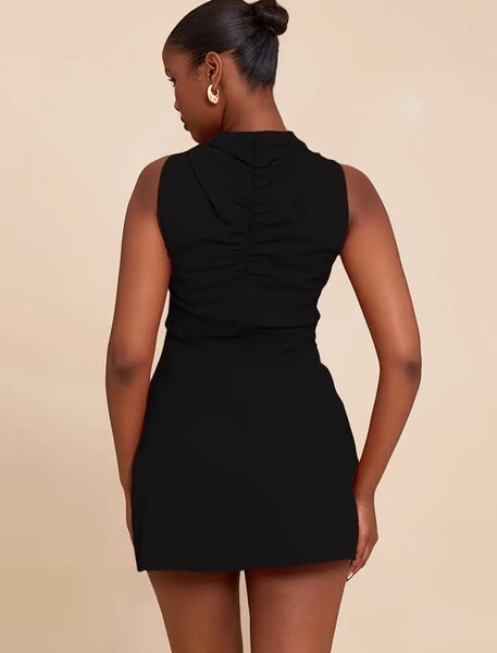 Robe Noire Élégante Femme
