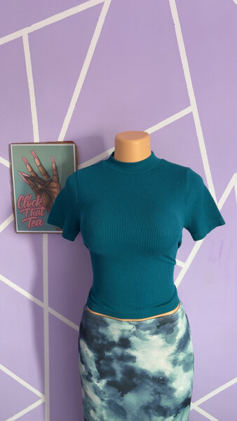 Haut ajusté côtelé femme