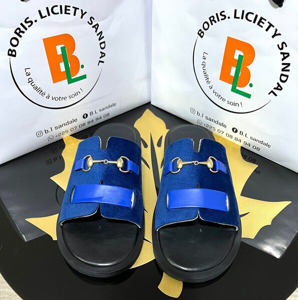 Sandales bleu Boris L.