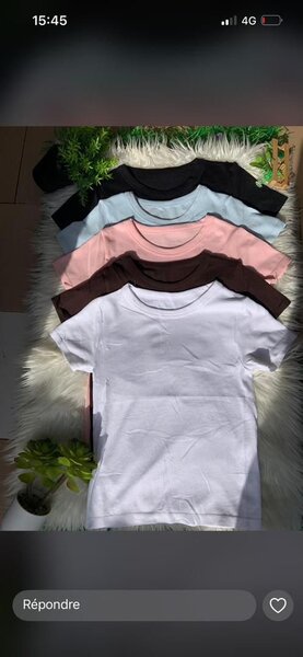 T-shirts basiques en coton