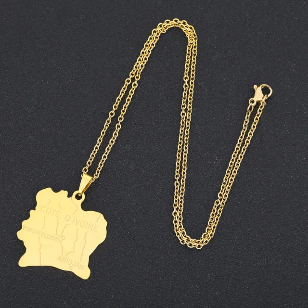 Collier Côte d'Ivoire Doré