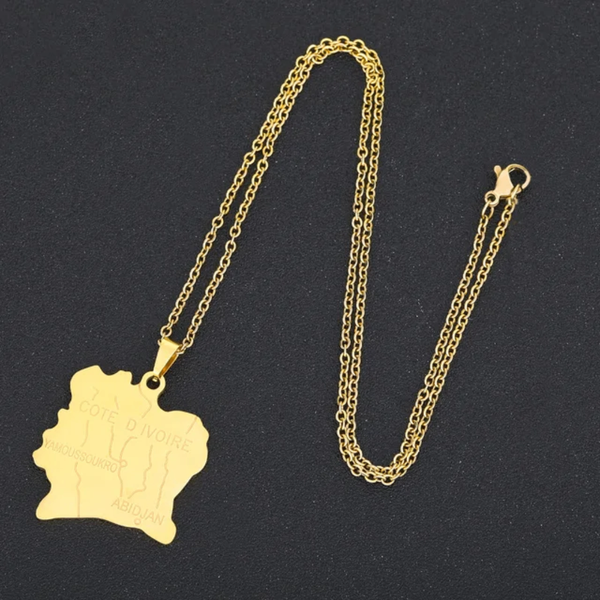 Collier Côte d'Ivoire Doré