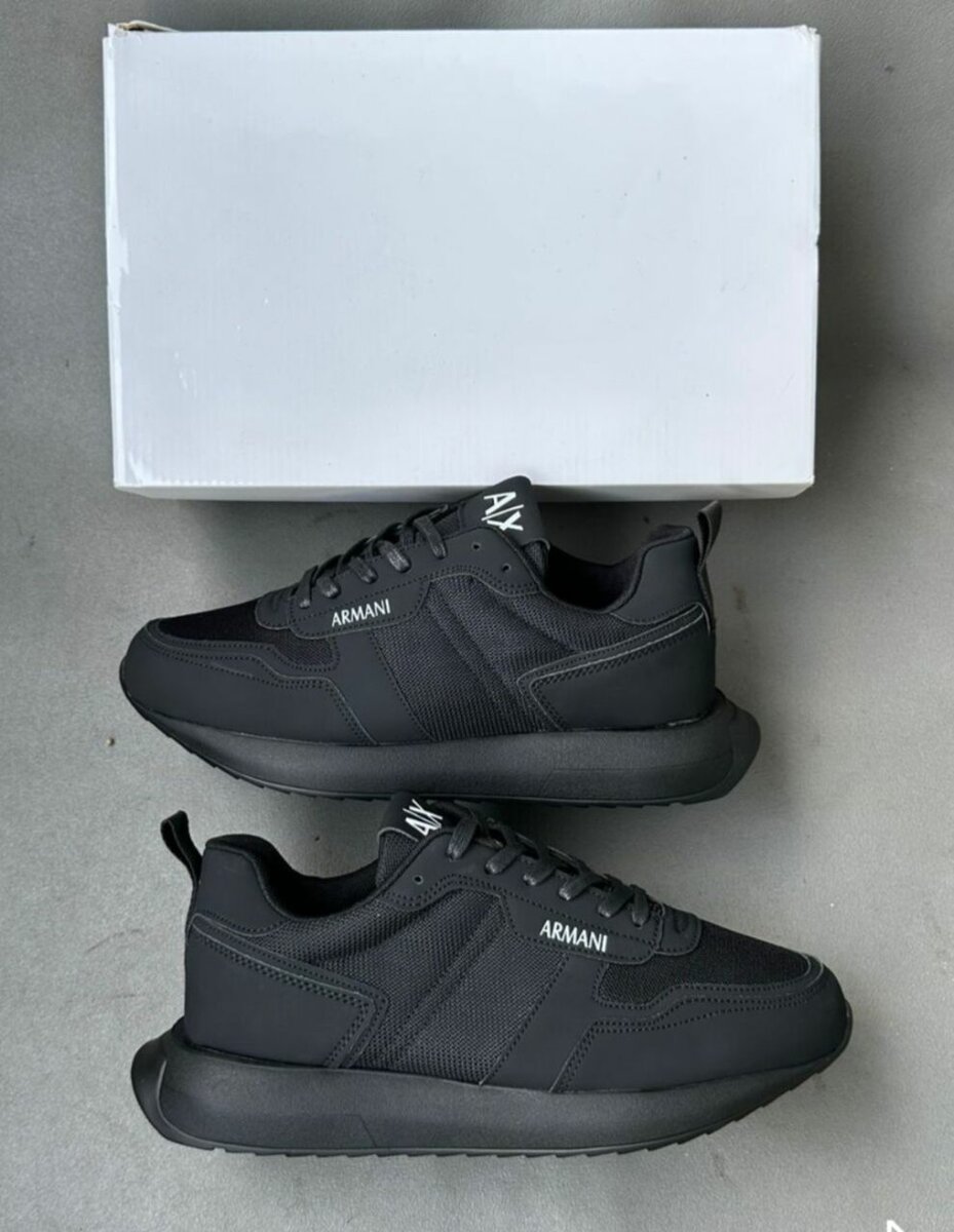 Baskets Armani Homme Noires