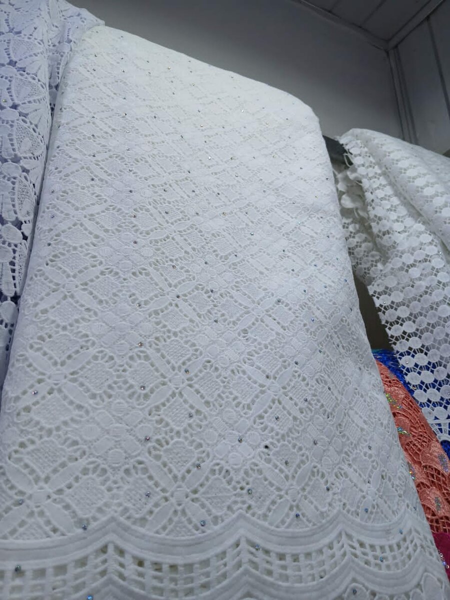 Fully cotton cord lace