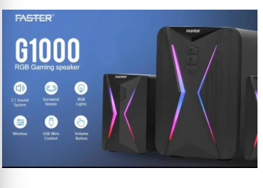 Faster G1000 RGB Gaming speakers