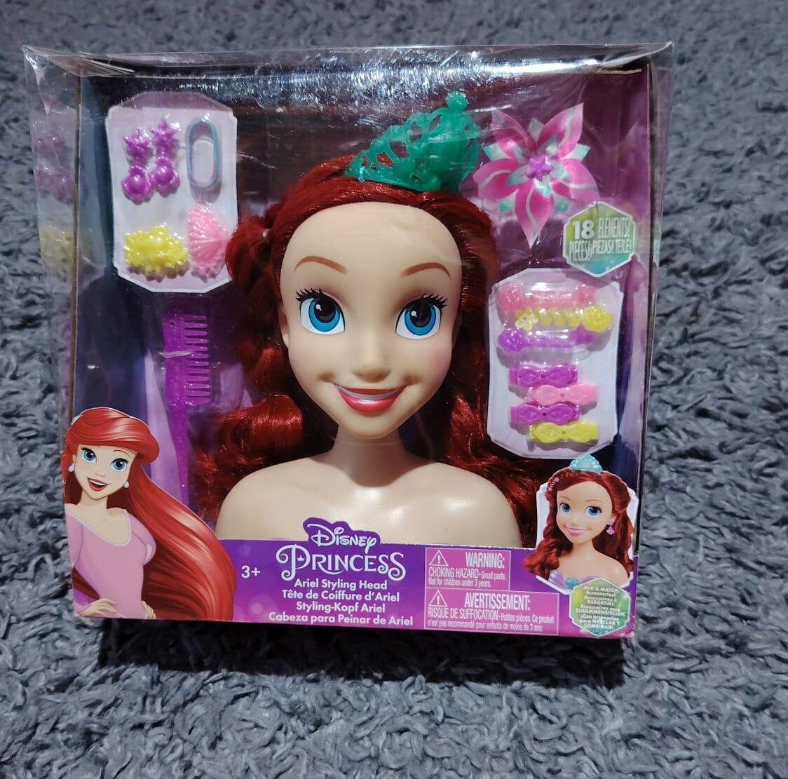 Tête à coiffer princesse Ariel 18 pcs