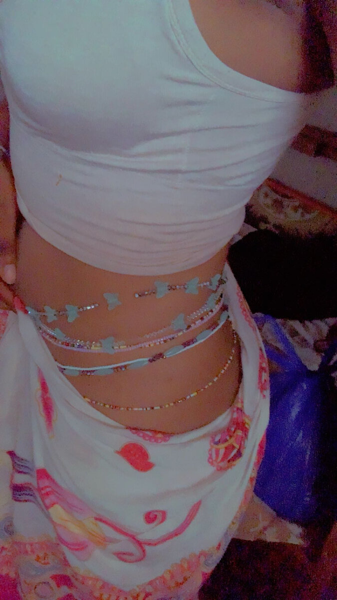 Chaine de taille perlée élégante